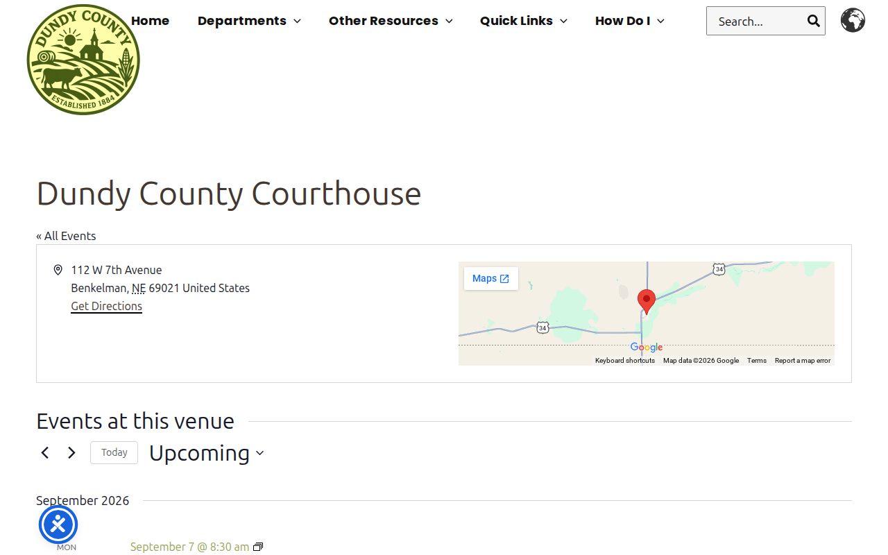 Dundy County Benkelman court records access at the courthouse